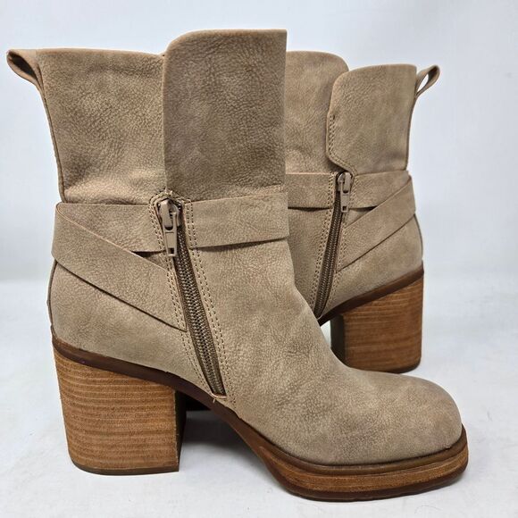 KORKS Marci II Women's Heel Tan Ankle Boots Size 6.5 - Picture 9 of 12